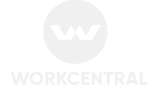 Logo uitzendbureau Workcentral wit