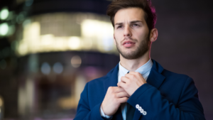 Sollicitatiegesprek kleding man in pak